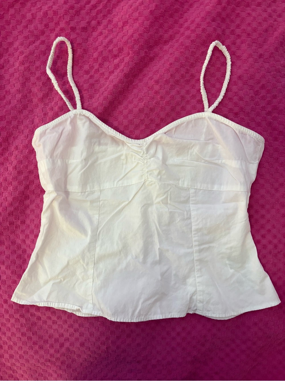 White Spaghetti Strap Tank Top